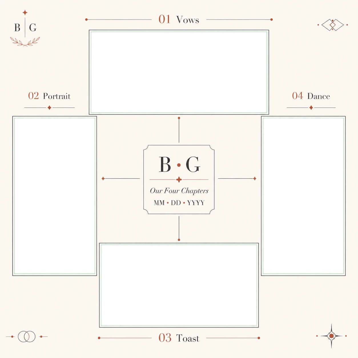 Four Chapter Cross Grid