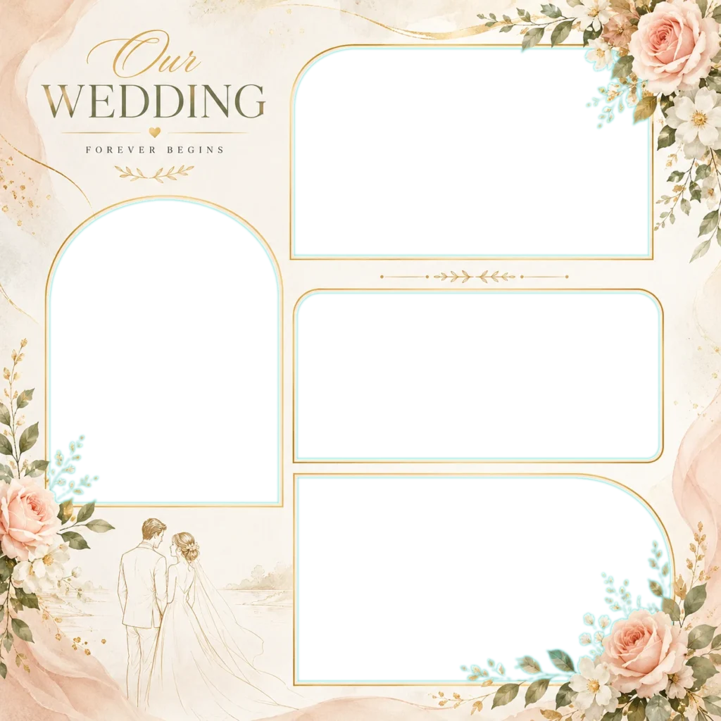 Romantic Wedding Collage