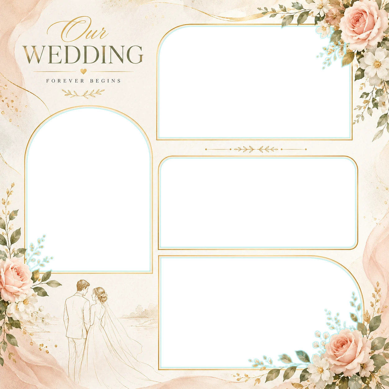 Romantic Wedding Collage