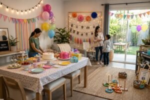 easy birthday party ideas at home banner