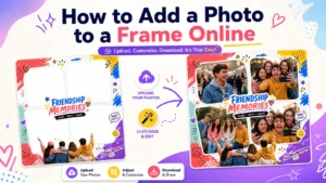 how to add a photo to a frame online hero