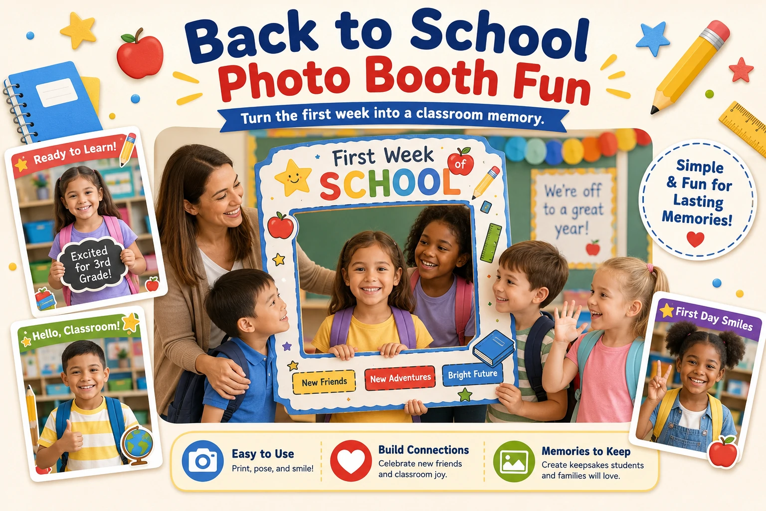 How to create a Back to School photo frame online