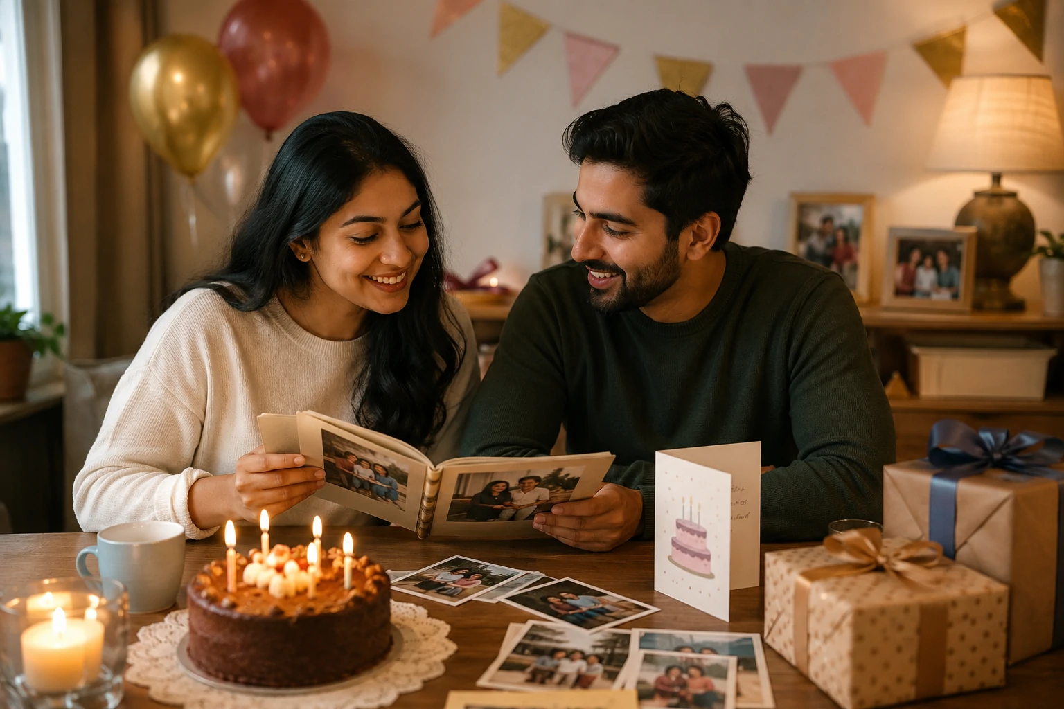 Meaningful birthday wishes for sister and brother with family memories, cards and warm celebration details