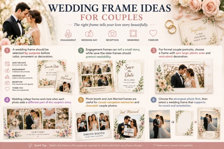 wedding photo frame couple photo tips