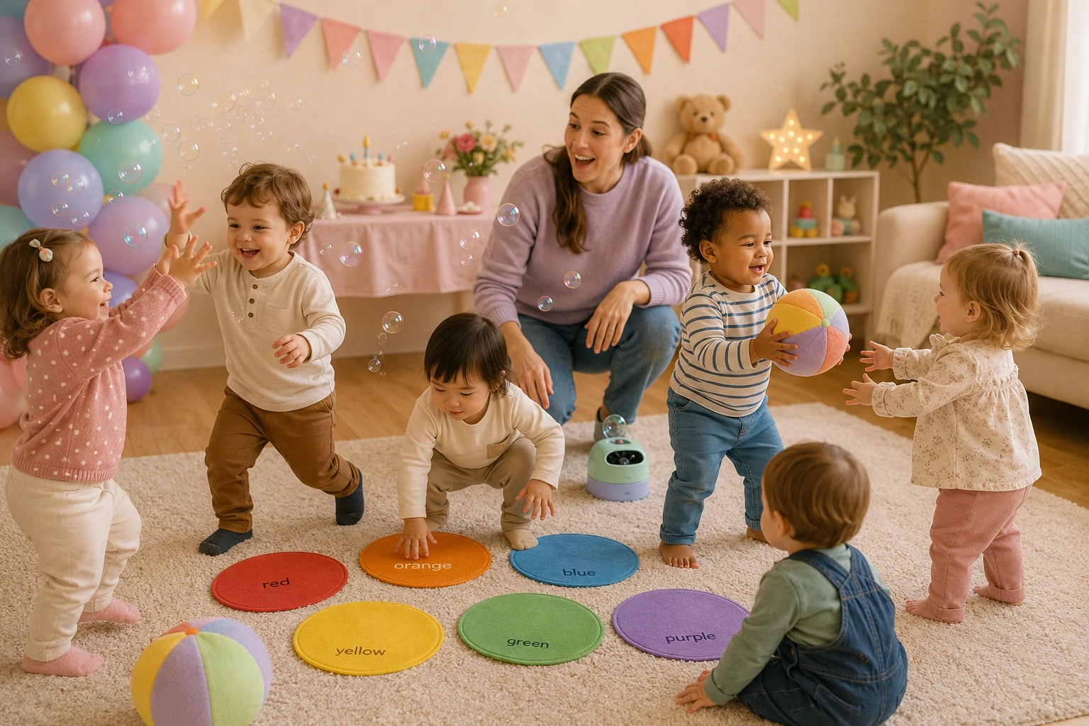 Birthday party games for kids ages 2–3 with age-appropriate activities