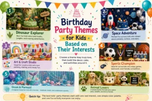 birthday party themes for kids banner